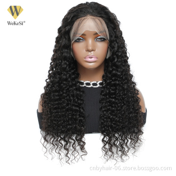 Wigs Brazilian raw unprocessed virgin hair Wigs Wekesi Pre Plucked Hair Line with Baby Hair 13 * 4 HD Lace Frontal wigs